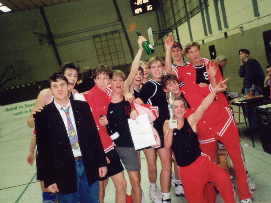 Saints Männliche B-Jugend 1991 Pokalsieg